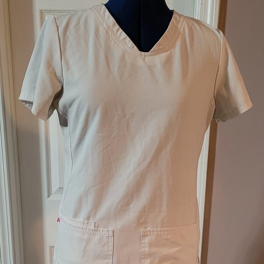 Heartsoul White Scrubs Set